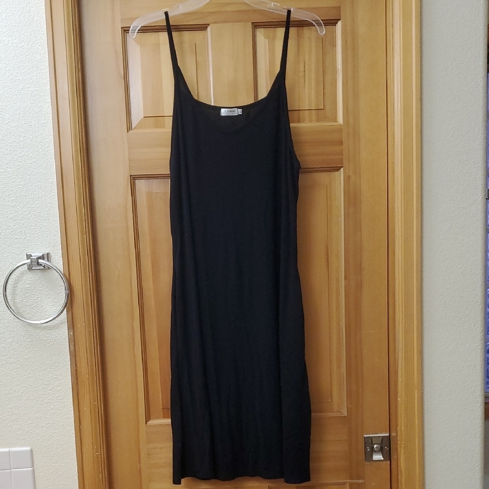 Qearal Black Sleeveless Dress with pockets womens xl